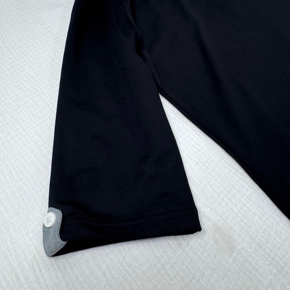 FootJoy Chardonnay Golf Club 3/4 Sleeve Polo Shirt Black Women’s Medium Preppy - Picture 12 of 16
